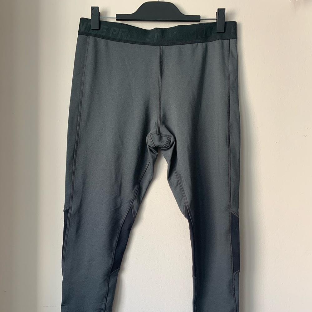 Nike Pro Dri-Fit Grey Winter Running Leggings, XL